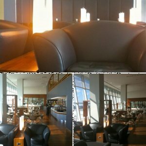 New York JFK SEN und First Lounge Bereich