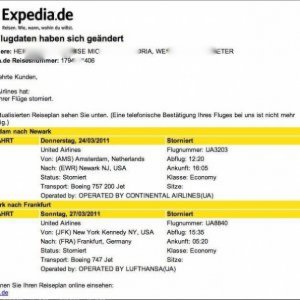 Storno Expedia