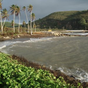 Schwarzer Strand in Guam
