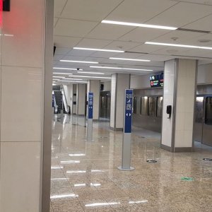 Station for the plane train