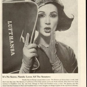 ad 1960h lufthansa stew