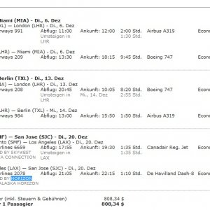 reiseplan SMF SJC
