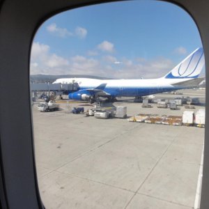 747 von UA in SFO