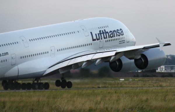 auf dem Weg in die Luft