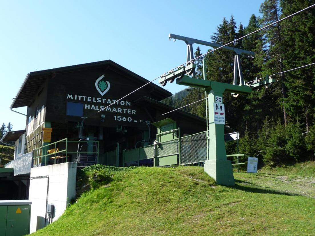 Bergstation der ersten Sektion des Sesselliftes - wie damals ...