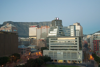 Blick auf die Stadt und den Tafelberg