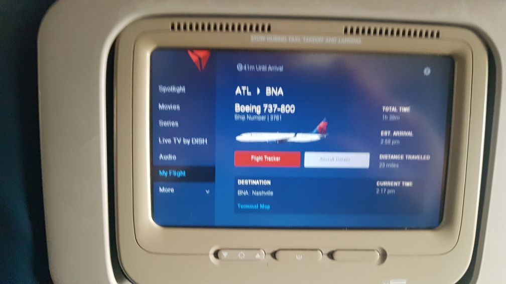 IFE mit Flugzeuginfos