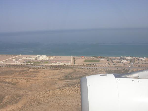 Muscat - Anflug